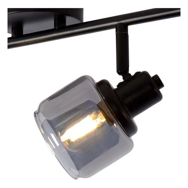 Lucide BJORN - Ceiling spotlight - 4xE14 - Black - detail 2